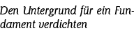 Den Untergrund fu r ein Fundament verdichten