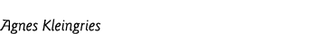 Agnes Kleingries