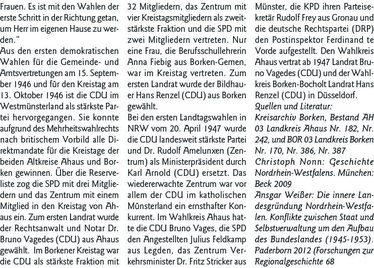 Frauen  Es ist mit den Wahlen der erste Schritt in der Richtung getan, um Herr im eigenen Hause zu werden   Aus den e   